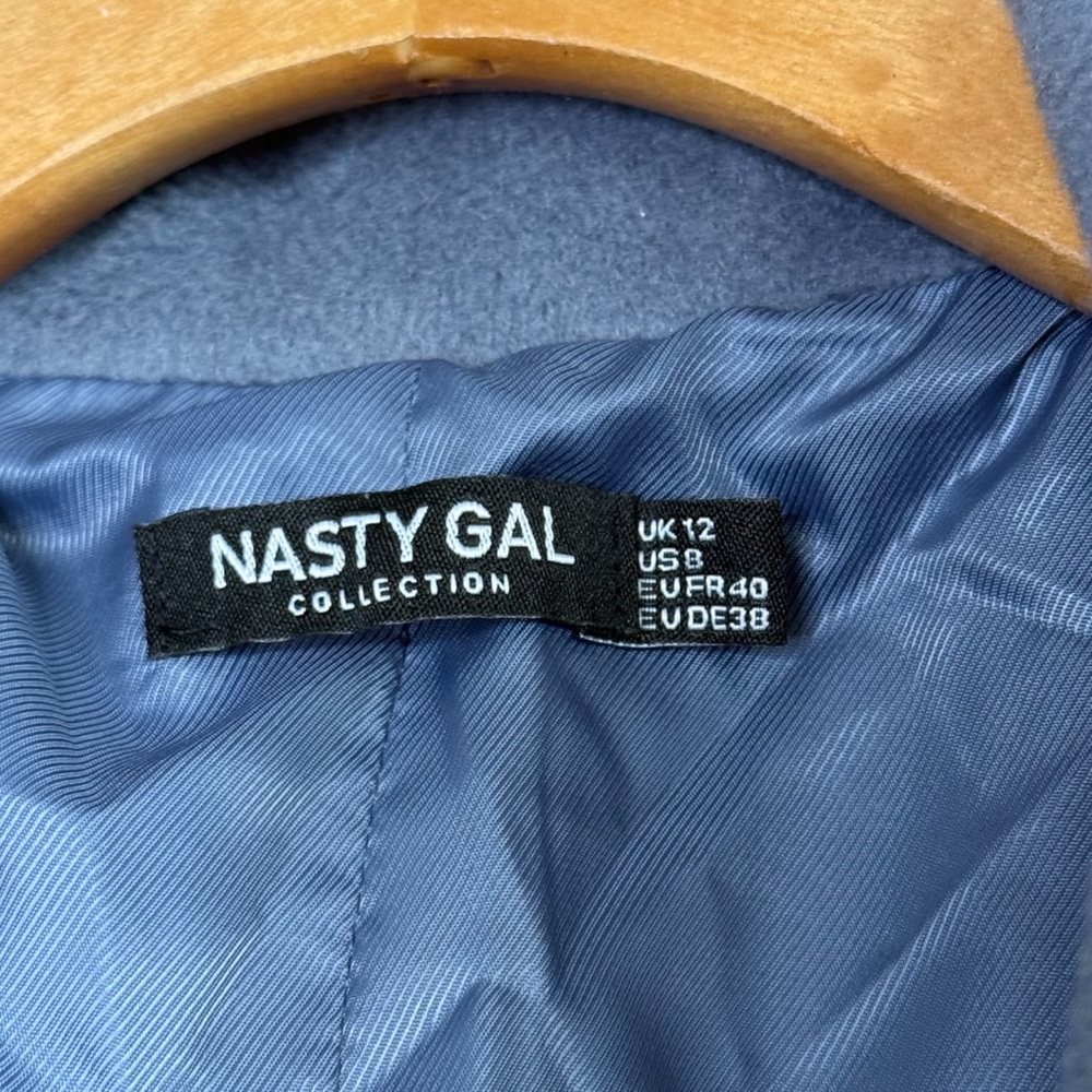 Nasty Gal Collection Wool Blend Oversized Duster Coat - Picture 10 of 11